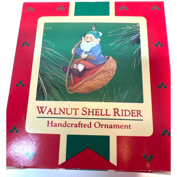 Hallmark 1986 "Walnut Shell Rider" Handcrafted Ornament - Picture 3 of 3